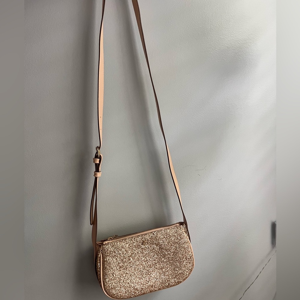 Target a new day sparkly golden cross body purse
